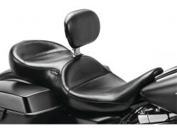 LE PERA Continental with Backrest Smooth Seat Black Vinyl Harley Davidson Tourin